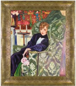 Overstock Art Yvonne Printemps in an Armchair - Framed Oil Reproduction of an Original Painting by Edouard Vuillard at Nordstrom