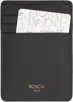 Old Leather Front Pocket Wallet - Black