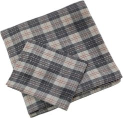 Belle Epoque Flannel Sheet Set Grey/Rose Plaid - King at Nordstrom Rack