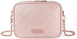 Double Take Faux Leather Crossbody Diaper Bag - Pink