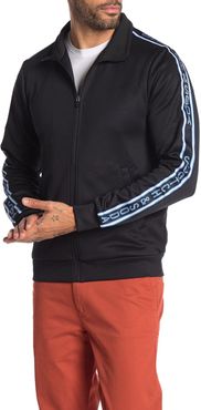 Scotch & Soda Logo Stripe Zip Front Track Jacket at Nordstrom Rack