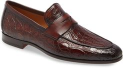 Viggo Genuine Crocodile Penny Loafer