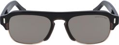 56mm Flat Top Sunglasses - Grey/ Gradient