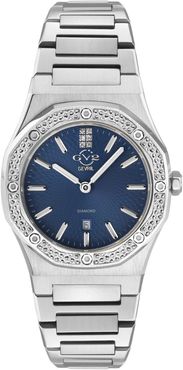 Gevril Women's GV2 Palmanova Blue Dial Diamond Bracelet Watch, 44mm - 0.0285 ctw at Nordstrom Rack