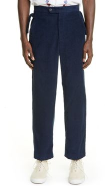 Side Tie Corduroy Trousers