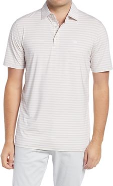 Brrr? Stripe Short Sleeve Performance Polo