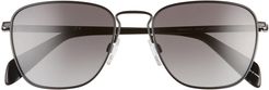 54mm Polarized Sunglasses - Black/ Grey