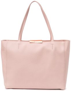 Ted Baker London Soft Grain Leather Shopper Tote & Pouch at Nordstrom Rack
