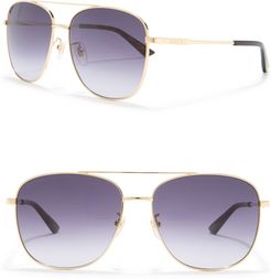 GUCCI 61mm Square Sunglasses at Nordstrom Rack