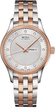 MIDO Women's Belluna Diamond Swiss Automatic Two-Tone Bracelet Watch, 33mm - 0.051 ctw at Nordstrom Rack