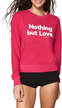 Nothing But Love Savasana Crewneck Graphic Sweatshirt