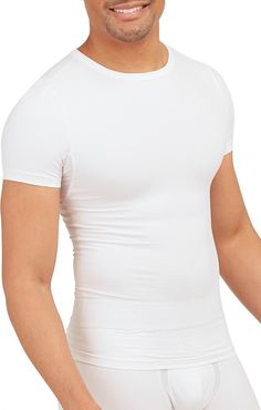 Spanx Sculpt Stretch Cotton Crewneck T-Shirt