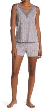 Tahari Lace V-Neck Tank & Shorts Pajama Set at Nordstrom Rack