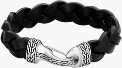 JOHN HARDY Men's Sterling Silver Classic Chain & Braided Leather Cord Bracelet at Nordstrom Rack