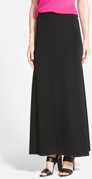 A-Line Knit Maxi Skirt