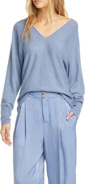 Vince Double V-Neck Cashmere & Linen Sweater at Nordstrom Rack