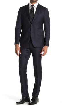 John Varvatos Collection Navy Solid Two Button Notch Lapel Suit at Nordstrom Rack