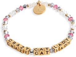 Crazy Cat Lady Beaded Stretch Bracelet