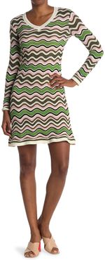 M Missoni Wave Print V-Neck Dress at Nordstrom Rack