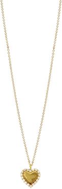 Bony Levy 18K Yellow Gold Pave Diamond Heart Pendant Necklace - 0.18 ctw at Nordstrom Rack