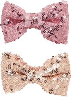 Kids' Assorted 2-Pack Sequin Bow Hair Clips