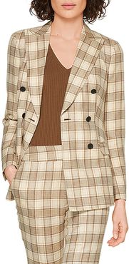 SUISTUDIO Cameron Double Breasted Plaid Jacket at Nordstrom Rack