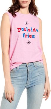 Ban. do Poolside Fries Graphic Muscle Tee