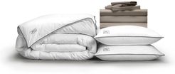 Pillow Guy Full Classic Cool & Crisp Perfect White Goose Down Bedding Set - Sandy Taupe at Nordstrom Rack