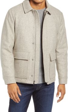 Wool Blend Bomber Jacket