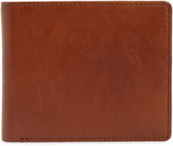 Liam Slim Leather Wallet - Brown