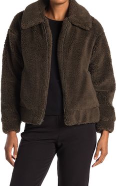 Lucky Brand Short Faux Teddy Fur Jacket at Nordstrom Rack