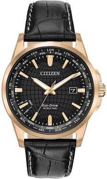 Citizen Men's Eco Drive Leather Strap Watch, 41mm at Nordstrom Rack