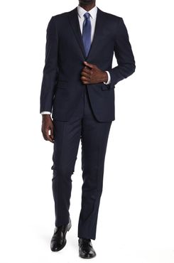 John Varvatos Collection Navy Solid Two Button Notch Lapel Suit at Nordstrom Rack