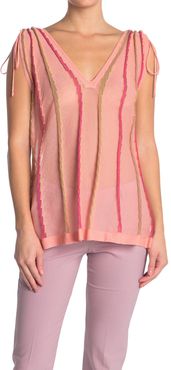 M Missoni Pleated Tie Strap Tank Top at Nordstrom Rack