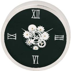 Willow Row 14" Black Background Stainless Steel Gear Wall Clock at Nordstrom Rack