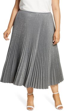 Lafayette 148 New York Jahira Sequin Pleated Midi Skirt at Nordstrom Rack