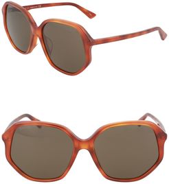 GUCCI 59mm Round Sunglasses at Nordstrom Rack