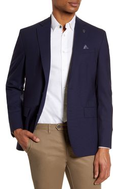 Karl Trim Fit Stretch Solid Wool Blazer