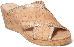 Sloane Cork Wedge Slide Sandal