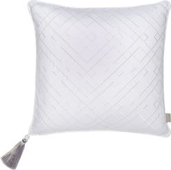 Trellis Embroidered Accent Pillow