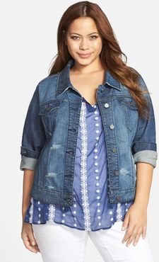 Plus Size Women's Standards & Practices 'Naomi' Denim Jacket