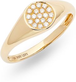 Kiera Classic Diamond Signet Ring (Nordstrom Exclusive)