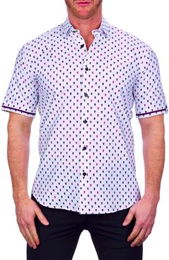 Galileo Multiskull Short Sleeve Button-Up Shirt