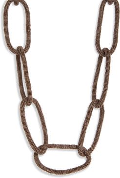 Large Monili Link Collar Necklace