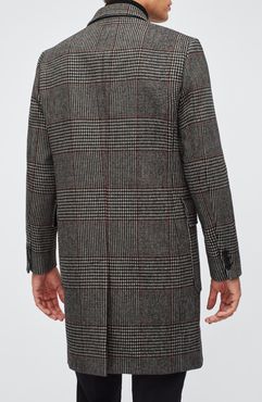 The Italian Plaid Double Breasted Overcoat