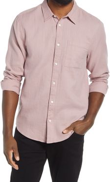 Perfect Textured Cotton Button-Up Shirt