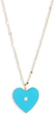 Fifi Diamond Heart Pendant Necklace