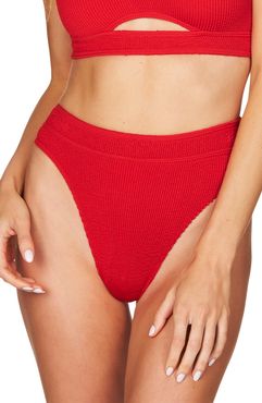 The Savannah High-Waist Ribbed Bikini Bottoms