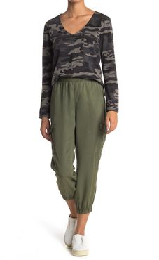 Sanctuary Cargo Pocket Cropped Joggers at Nordstrom Rack