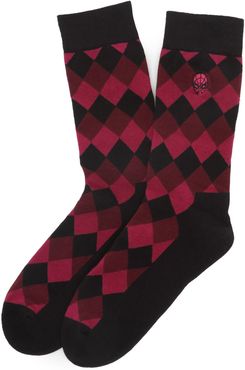 Spider-Man Argyle Crew Socks